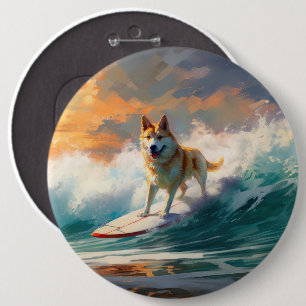 Akita Beach Surfing Painting Knapp