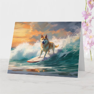 Akita Beach Surfing Painting Kort