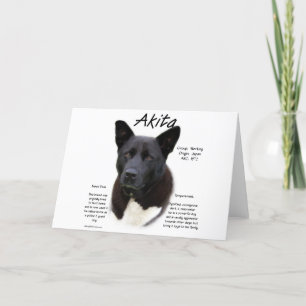 Akita (blk) historiedesign helgkort