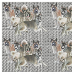 Akita Collage Fabric Tyg