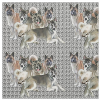 Akita Collage Fabric Tyg