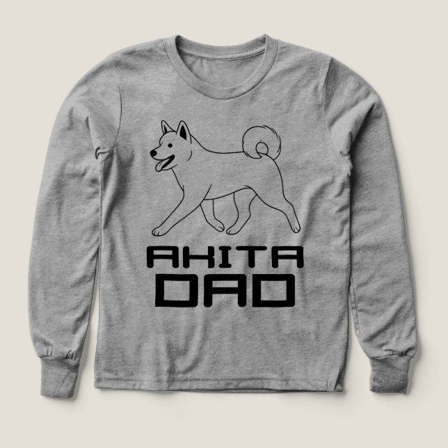  Akita Dad T-Shirt (Design framsida)