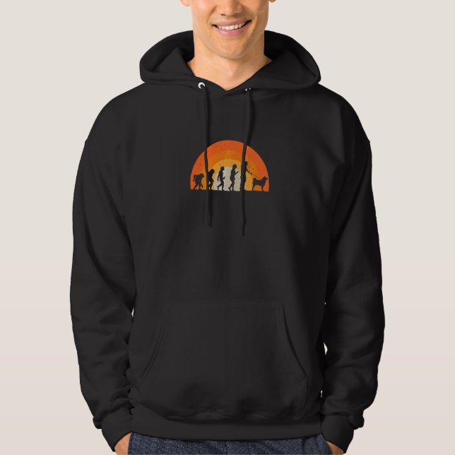 Akita Evolution Solnedgång   Hoodie (Framsida)