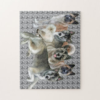 Akita Family Group Puzzle Pussel