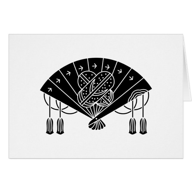 Akita fläkt hälsningskort (Framsidan Horizontal)