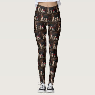 Akita från julgranen leggings