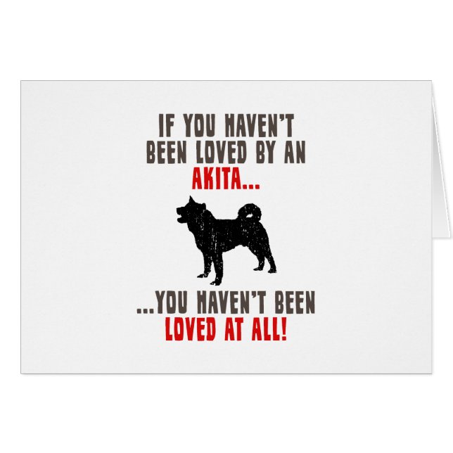 Akita Hälsningskort (Framsidan Horizontal)