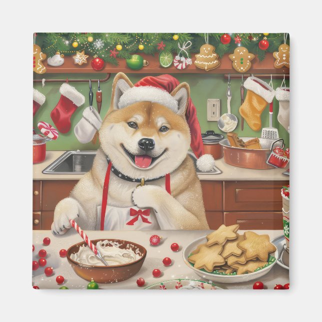 Akita Helgdag Baking: God jul Magnet (Framsidan)