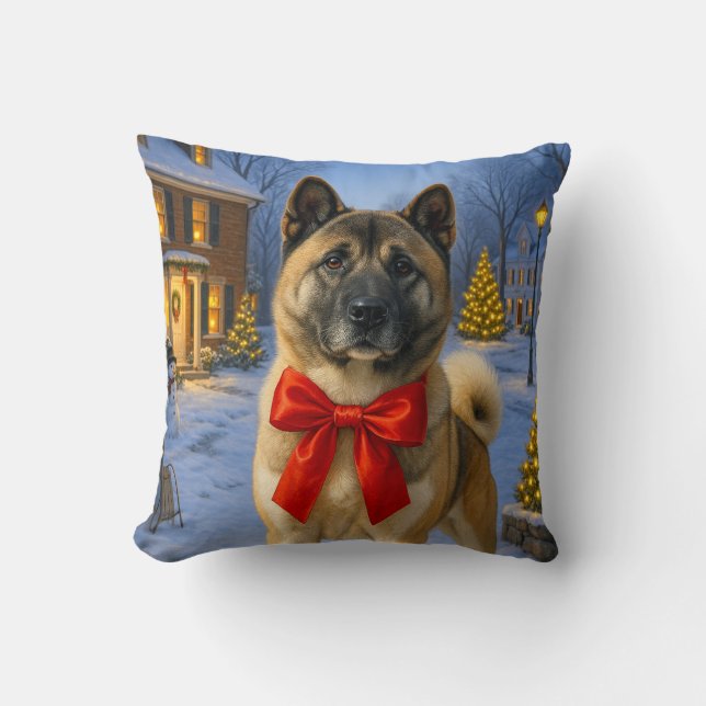 Akita Holiday  Kudde (Framsida)