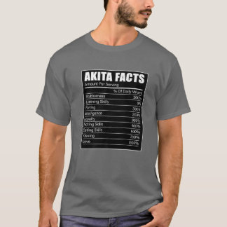 Akita Hund älskare Akita Facts Akita Hund T Shirt