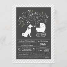 Akita Hund Baby Shower Gender Neutral