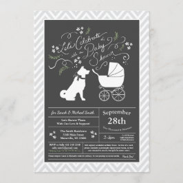 Akita Hund Baby Shower Gender Neutral Inbjudningar