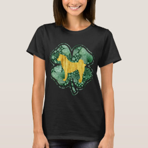 Akita Hund Clover Shamrock Irländska St Patricks T Shirt