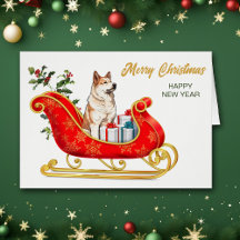 Akita Hund jul-smartkort