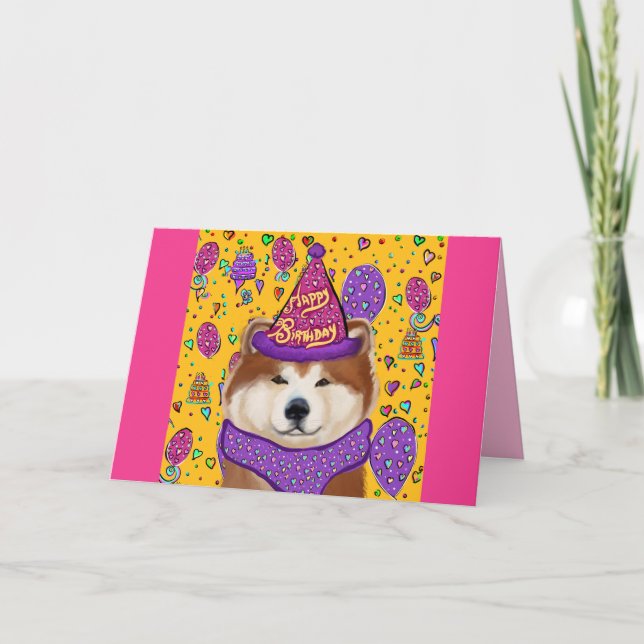 AKITA HUND KORT (Framsida)