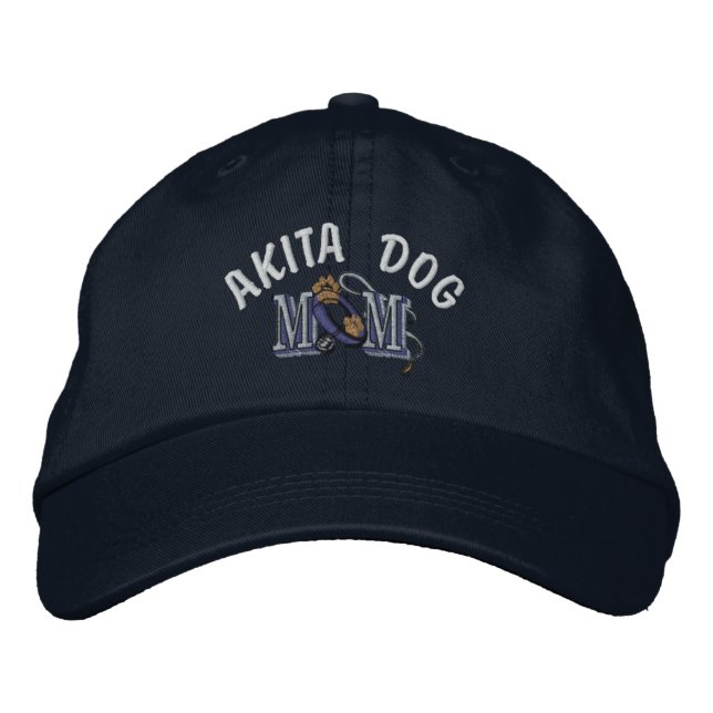 Akita Hund MAMMA Broderad Keps (Framsida)