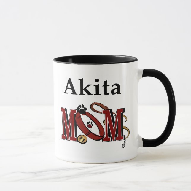 Akita Hund MAMMA Mugg (Höger)