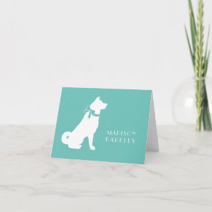 Akita Hund Puppy Anteckningskort
