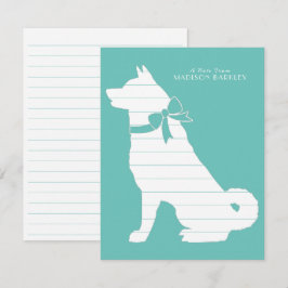 Akita Hund Puppy Tack Kort