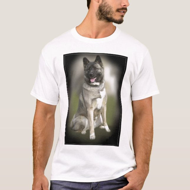 Akita hund t-shirt (Framsida)