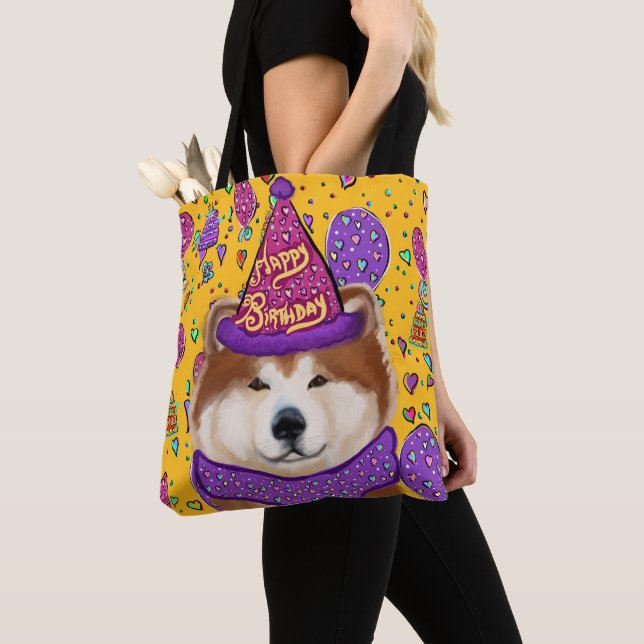 AKITA HUND TYGKASSE (Närbild)