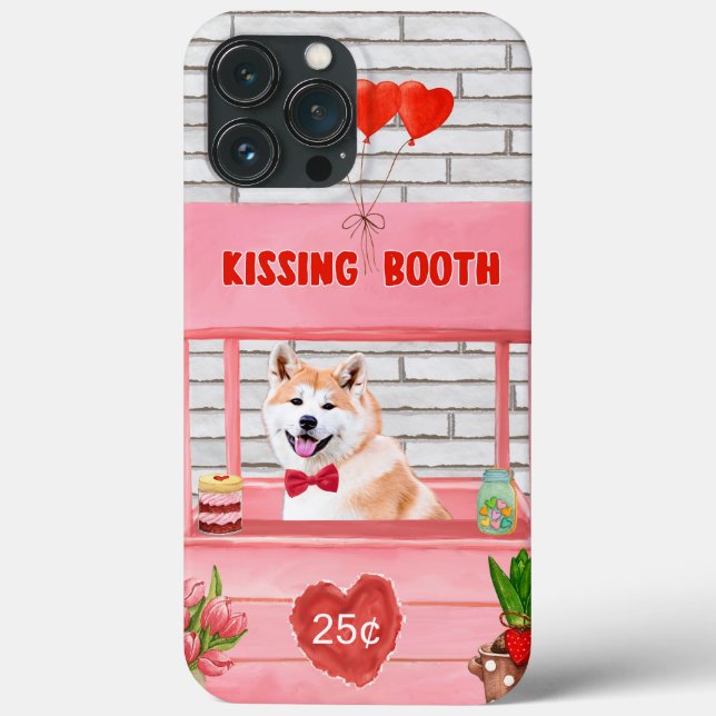 Akita Hund Valentindagen Kissing Booth (Baksida)