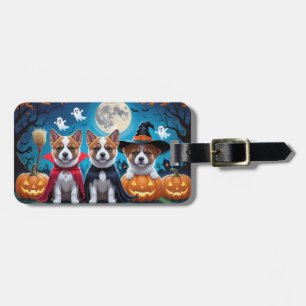 Akita Hundar Pumpkin Halloween Funny Bagagebricka