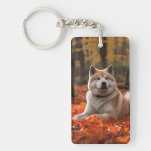 Akita i Höst löv Fall Inspired