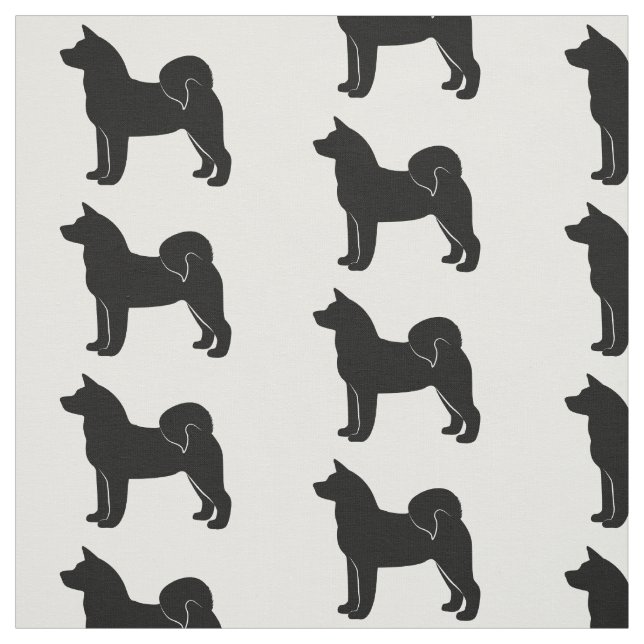 Akita i Silhouette Tyg (Provkarta)