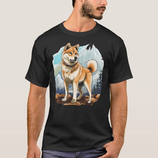 Akita Inu Dog Akita Inu T Shirt (Framsida)