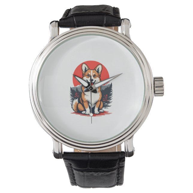 Akita Inu Hund Armbandsur (Framsida)