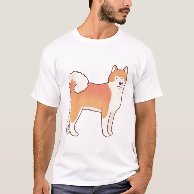 Akita inu hund Magic T Shirt (Framsida)