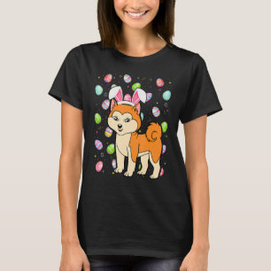 Akita Inu Hund Påskägg Funny Akita Inu Påsk S T Shirt