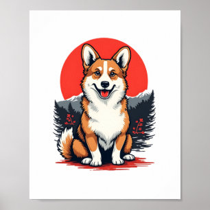 Akita Inu Hund Poster