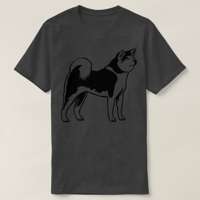 Akita Inu Hund T Shirt (Design framsida)
