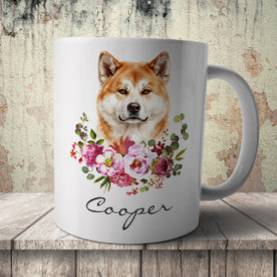 Akita Inu i akvarell Kaffemugg