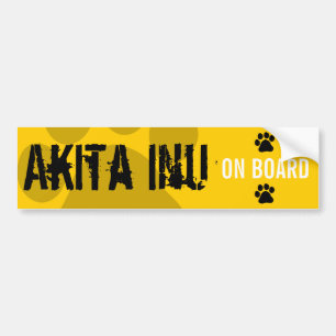 Akita Inu ombord Bildekal