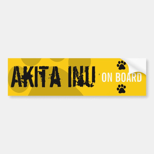 Akita Inu ombord Bildekal (Framsidan)
