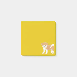 Akita inu post-it block