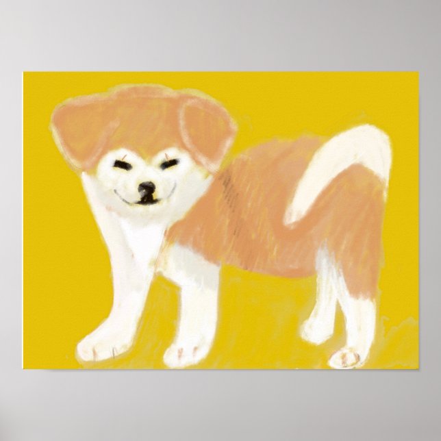 Akita inu poster (Framsidan)