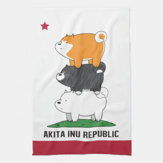 Akita Inu republik Kökshandduk