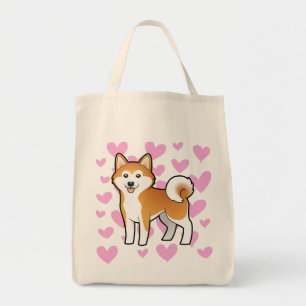 Akita Inu/Shiba Inu kärlek Tygkasse