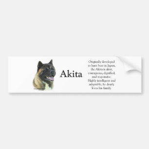 Akita Inu småsakerbildekal Bildekal