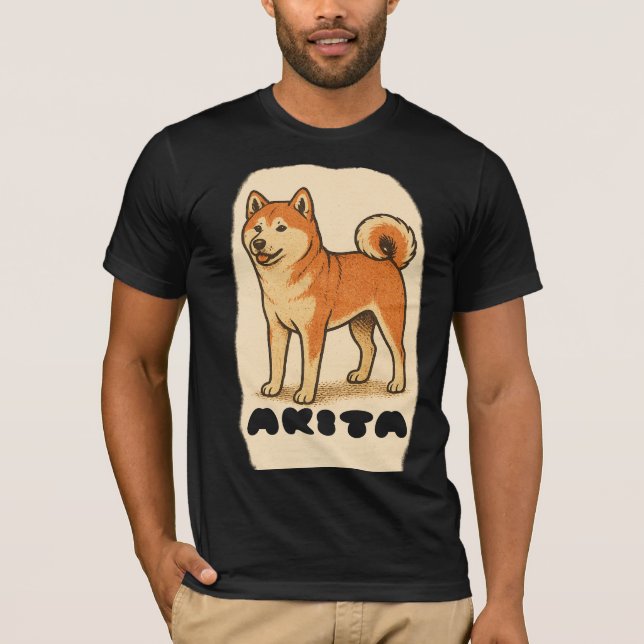 AKITA INU T-Shirt (Framsida)
