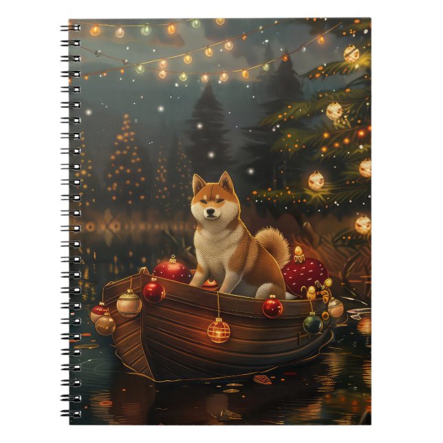 Akita jul Festive Voyage Anteckningsbok (Framsidan)