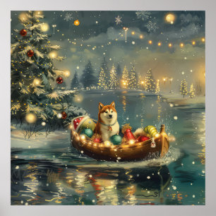 Akita jul Festive Voyage Poster