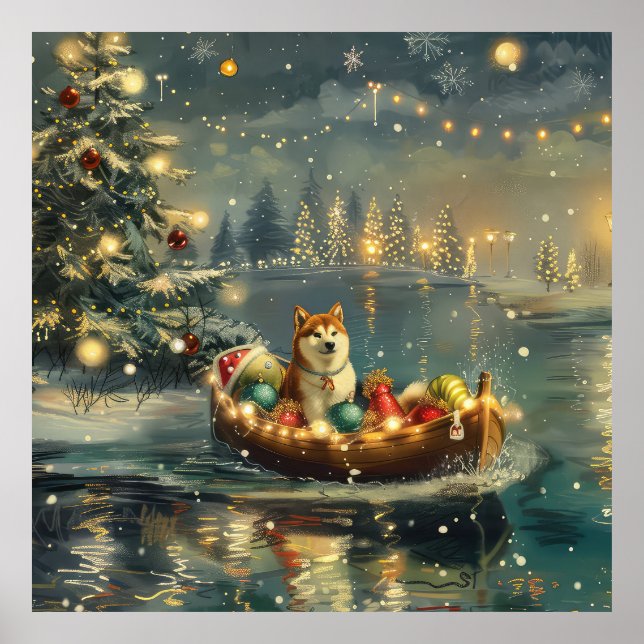 Akita jul Festive Voyage Poster (Framsidan)