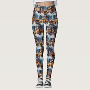 Akita jul-festsäsong leggings
