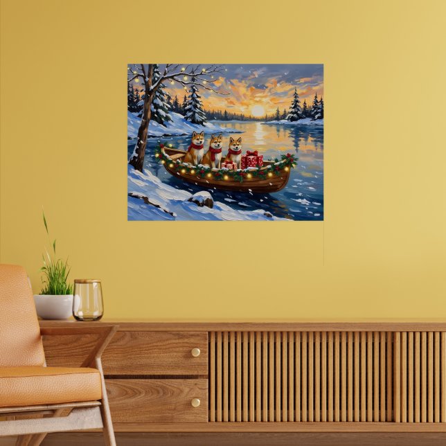Akita julbåt semester poster (Vardagsrum 2)