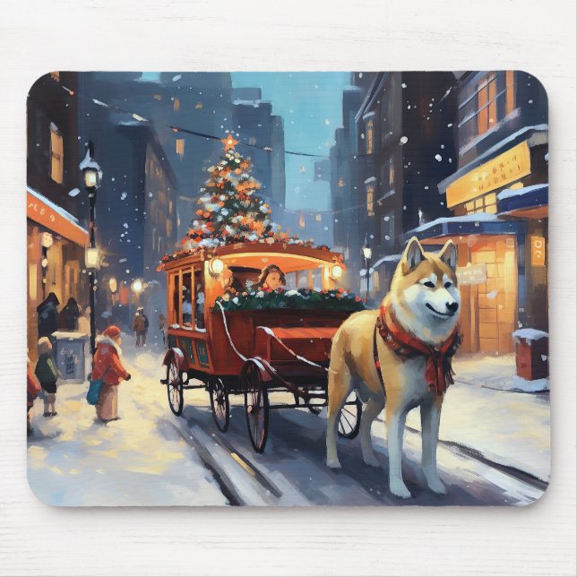 Akita julfestliga säsong musmatta (Framsidan)